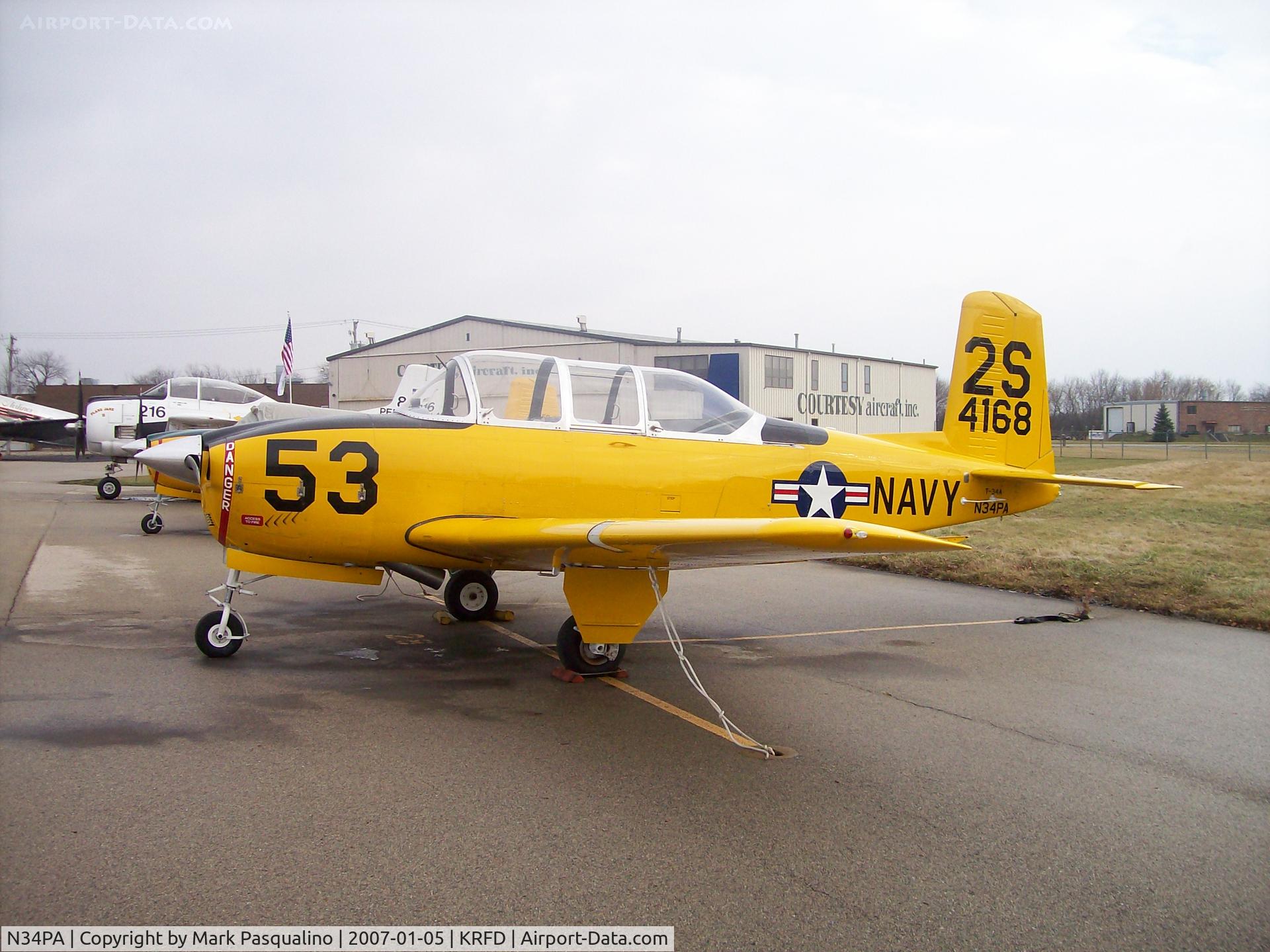 N34PA, 1955 Beech T-34A (A45) Mentor Mentor C/N G-268, Beech T-34A