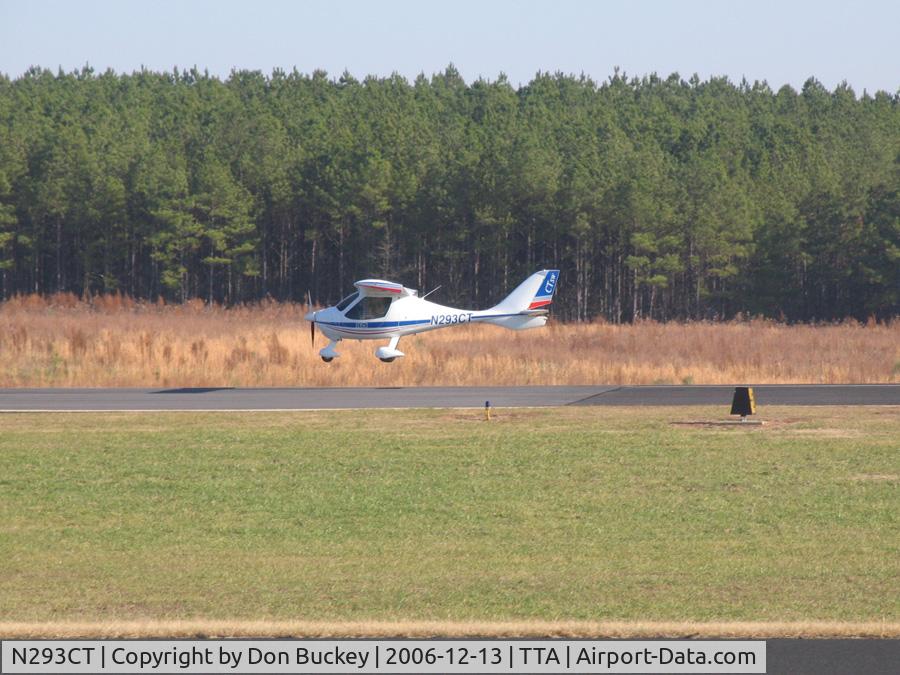 N293CT, 2006 Flight Design CTSW C/N 06-08-08, Landing in Sanford, NC (KTTA)