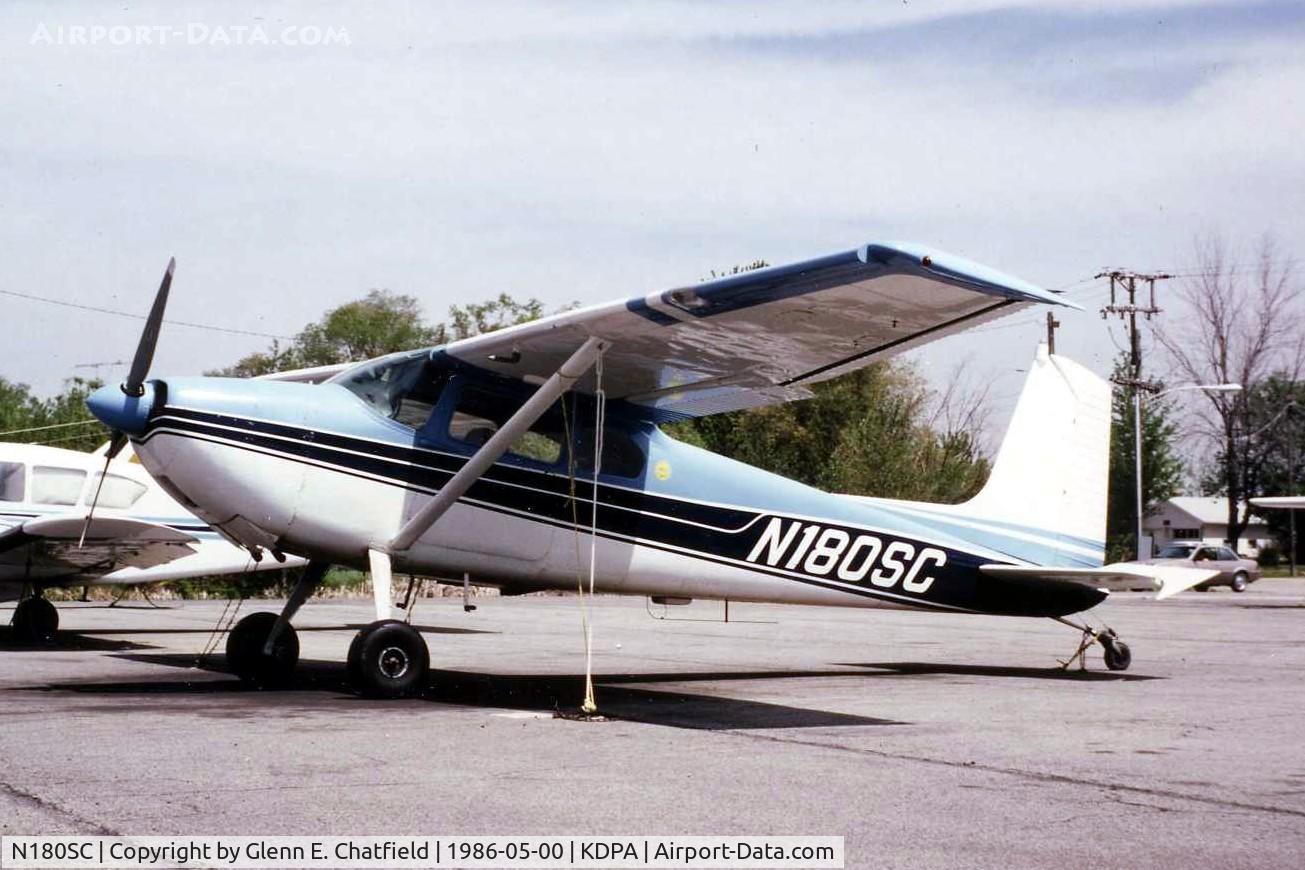 N180SC, 1953 Cessna 180 C/N 30331, Photo taken for aircraft recognition training