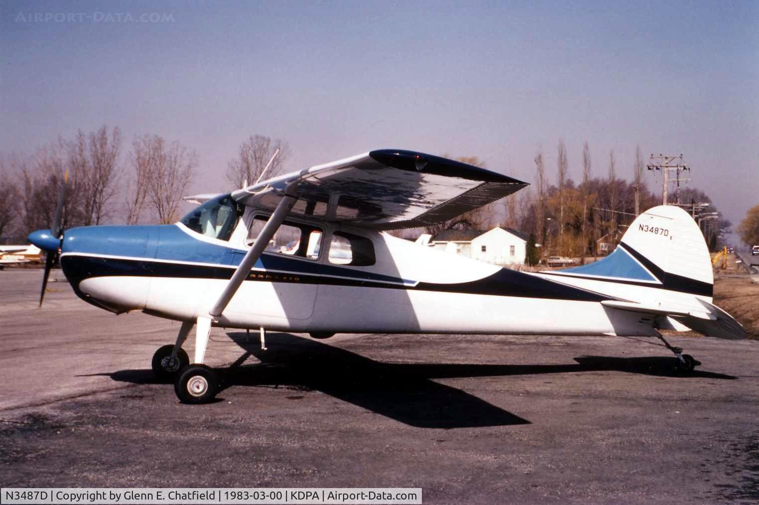 N3487D, 1955 Cessna 170B C/N 27030, Photo taken for aircraft recognition training; I got a ride in this one
