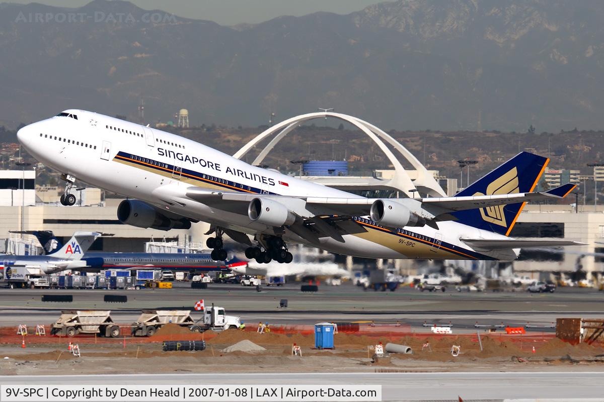 9V-SPC, 1994 Boeing 747-412 C/N 27070, Singapore Airlines 9V-SPC (FLT SIA11) departing RWY 25R enroute to Narita Int'l (RJAA).