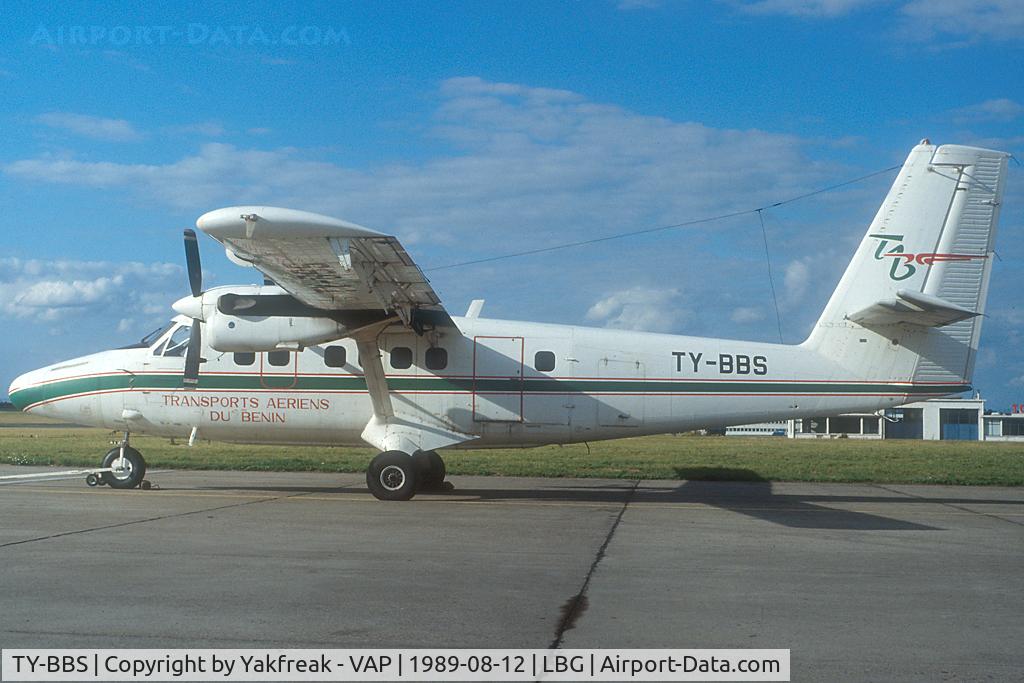 TY-BBS, 1984 De Havilland Canada DHC-6-300 Twin Otter C/N 807, Transports Aeriens du Benin Dash 6 Twin Otter