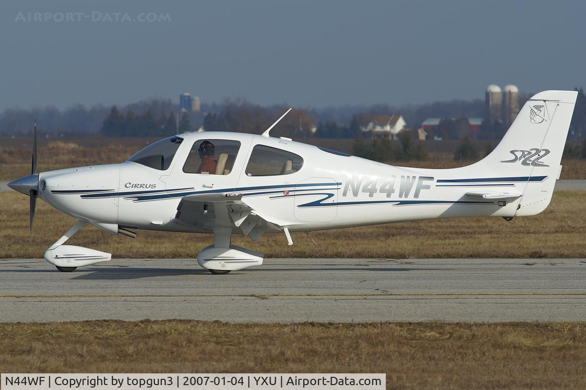 N44WF, 2003 Cirrus SR22 C/N 0533, Arrived via RWY15.