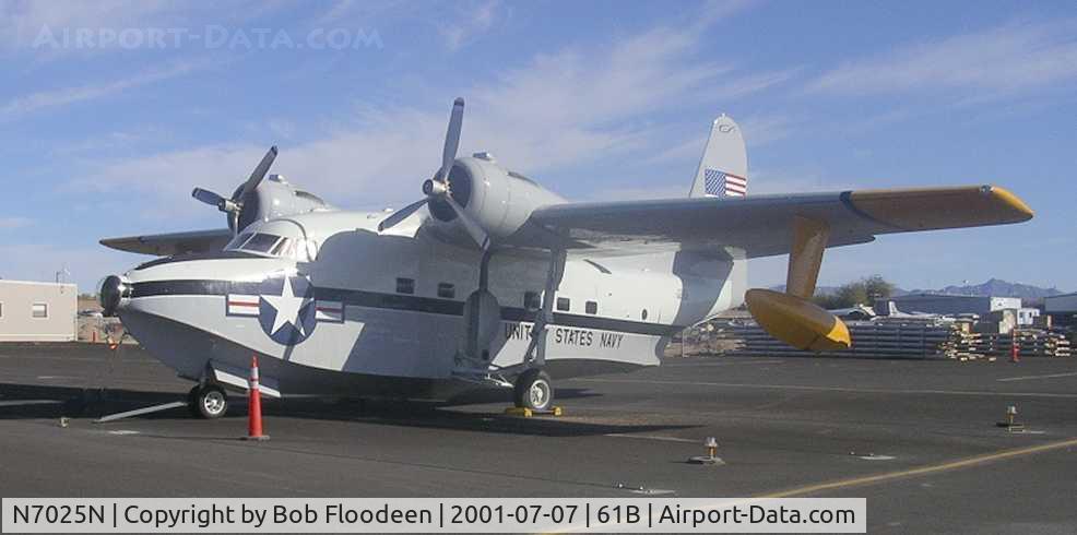 N7025N, 1955 Grumman HU-16C (UF-1) Albatross C/N G-409, Grumman Albatross at Boulder City NV
