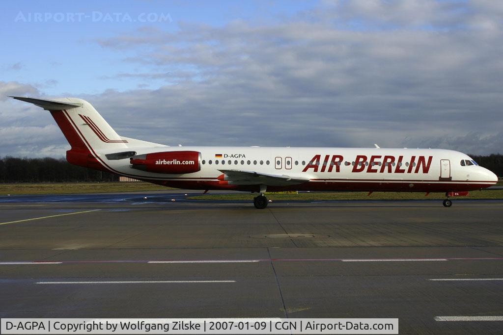 D-AGPA, 1989 Fokker 100 (F-28-0100) C/N 11276, visitor