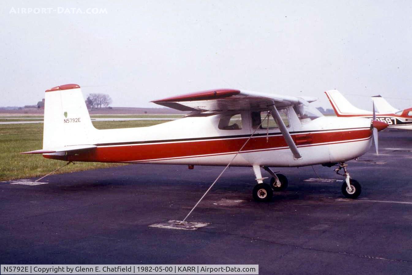 N5792E, 1959 Cessna 150 C/N 17292, Photo taken for aircraft recognition training
