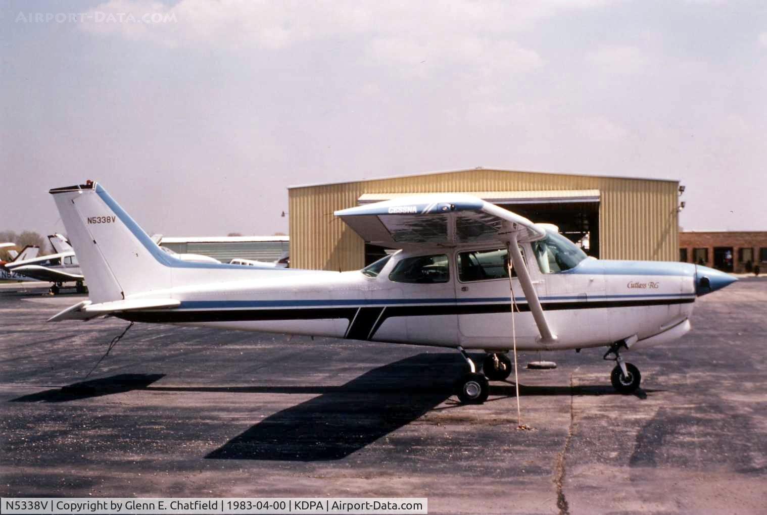 N5338V, 1980 Cessna 172RG Cutlass RG C/N 172RG0509, Photo taken for aircraft recognition training