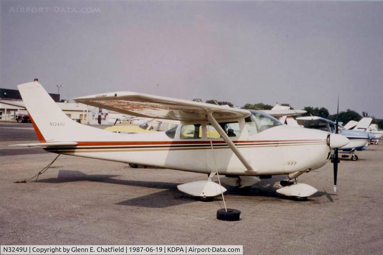 N3249U, 1963 Cessna 182F Skylane C/N 18254649, Photo taken for aircraft recognition training