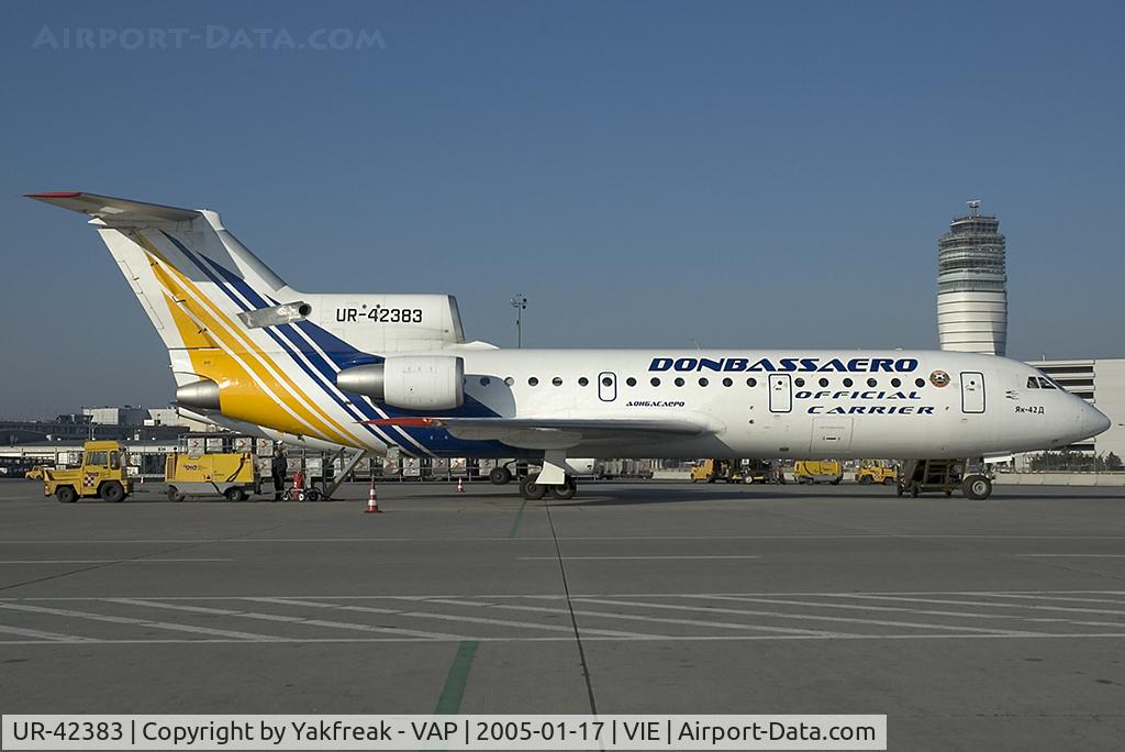 UR-42383, 1990 Yakovlev Yak-42D C/N 4520422016201, Donbassaero Yakovlev 42