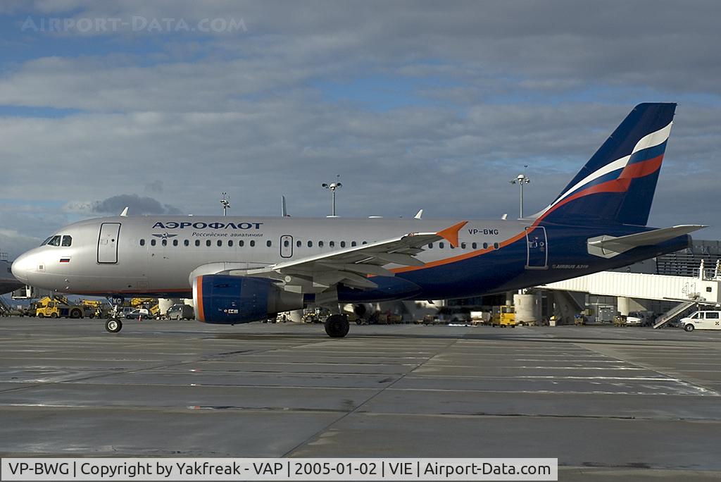 VP-BWG, 2003 Airbus A319-111 C/N 2093, Aeroflot Airbus 319