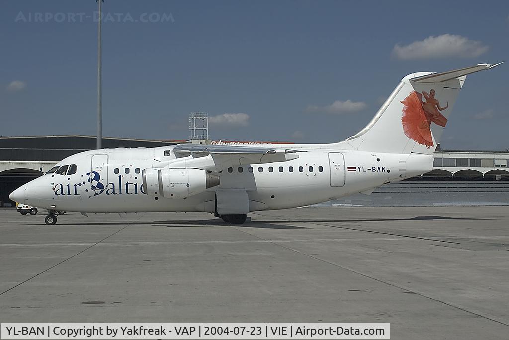 YL-BAN, 1993 British Aerospace Avro 146-RJ70 C/N E1225, Air Baltic Bae 146