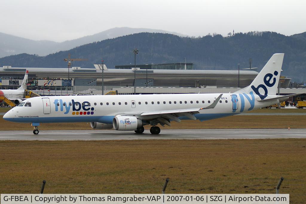 G-FBEA, 2006 Embraer 195LR (ERJ-190-200LR) C/N 19000029, flybe Embraer Emb 195