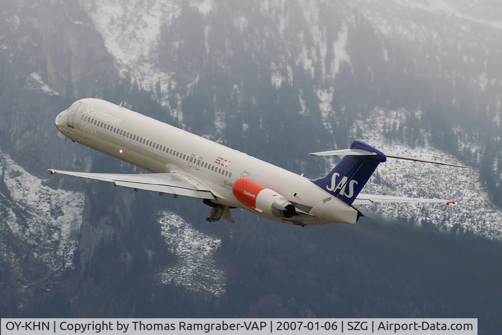 OY-KHN, 1991 McDonnell Douglas MD-82 (DC-9-82) C/N 53000, Scandinavian Airlines SAS MD MD80
