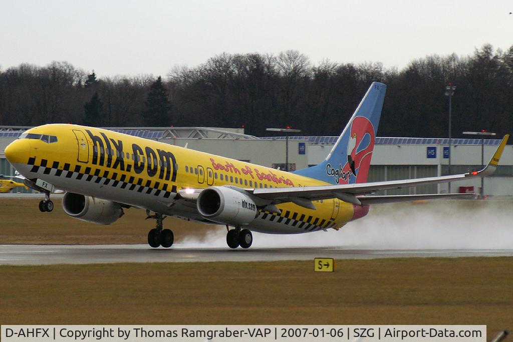 D-AHFX, 2001 Boeing 737-8K5 C/N 30416, Hapag Lloyd Express B737-800 (South of Sardinia colors)