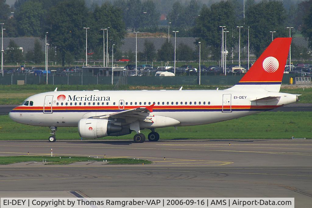 EI-DEY, 1999 Airbus A319-112 C/N 1102, Meridiana A319