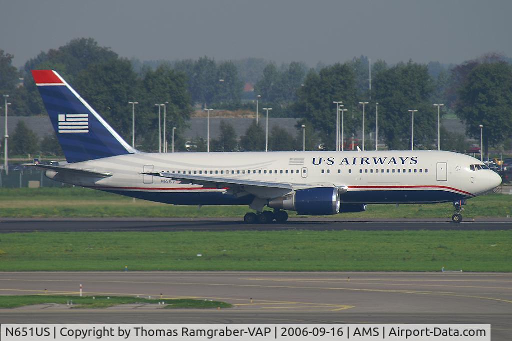 N651US, 1990 Boeing 767-2B7 C/N 24764, US Airways B767-200