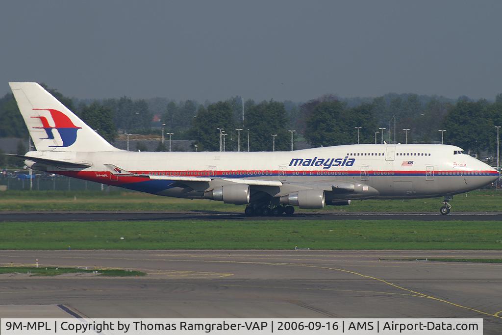 9M-MPL, 1998 Boeing 747-4H6 C/N 28428, Malaysia Airlines B747-400