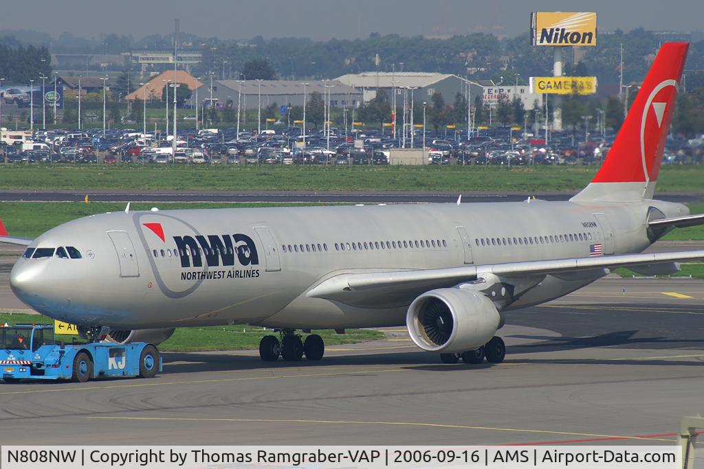 N808NW, 2004 Airbus A330-323 C/N 0591, Northwest Airlines A330-300