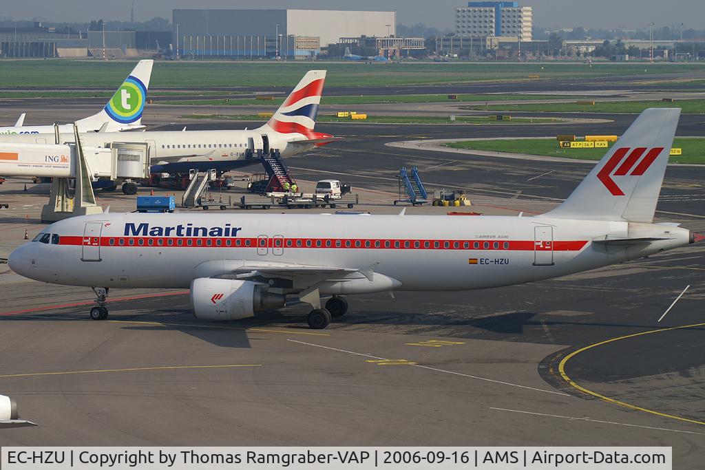 EC-HZU, 2001 Airbus A320-214 C/N 1578, Martinair A320 (leased from iberworld)