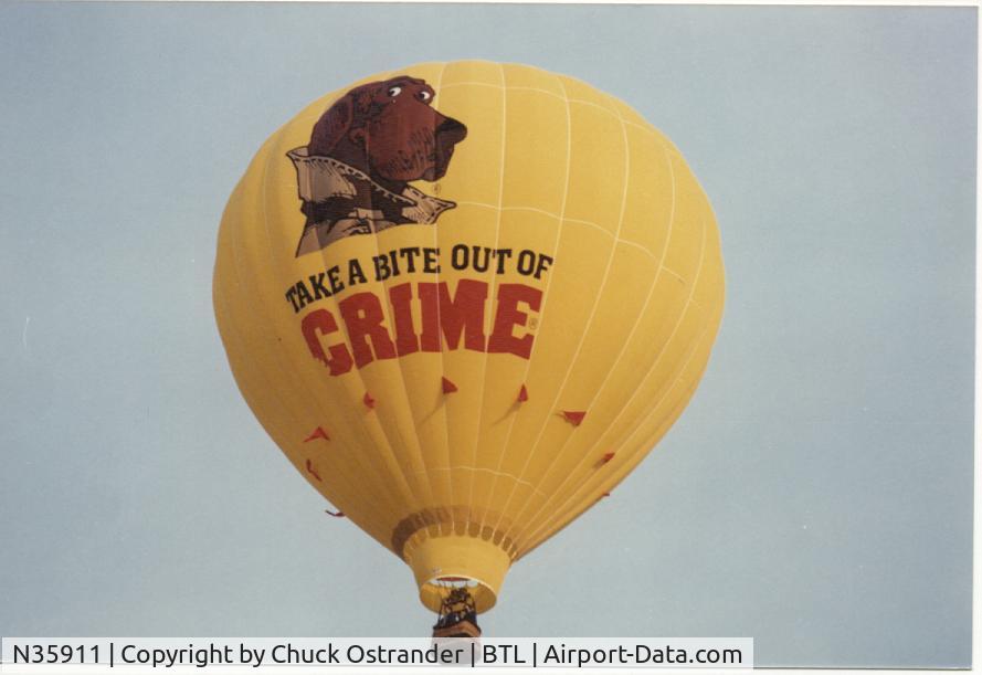 N35911, 1988 Aerostar International Inc RAVEN S57-A C/N S57A-3027, McGruff Hot Air Balloon
