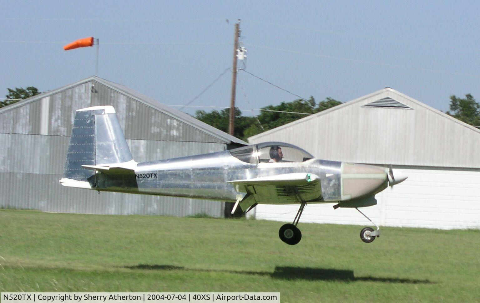 N520TX, 2004 Van's RV-7A C/N 71269, First landing on July 4th 2004 - Aug 2006 Vans Calendar