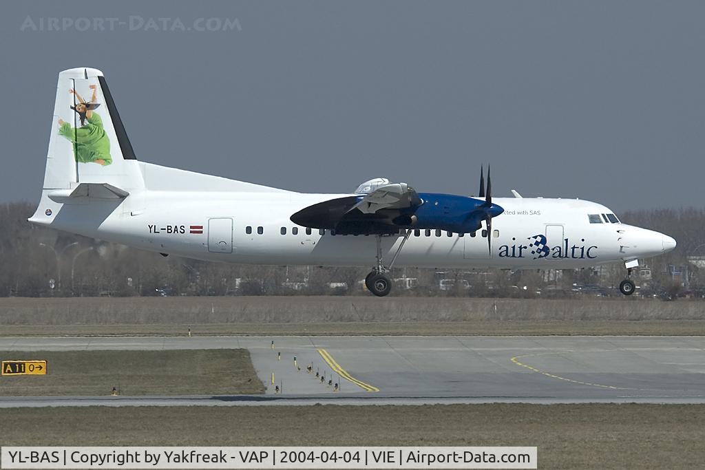 YL-BAS, 1989 Fokker 50 C/N 20162, Air Baltic Fokker 50