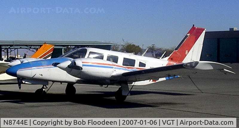 N8744E, 1976 Piper PA-34-200T C/N 34-7670177, 1976 Piper PA-34-200T at North Las Vegas