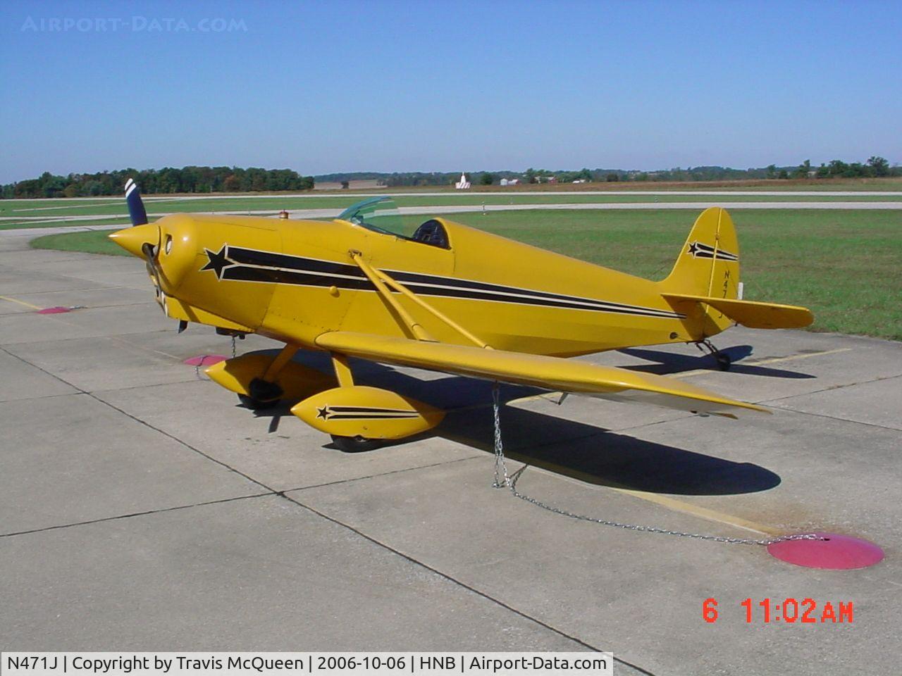 N471J, 1972 Stits SA-3A Playboy C/N P865, STITTS PLAYBOY visiting the Huntingburg Airport