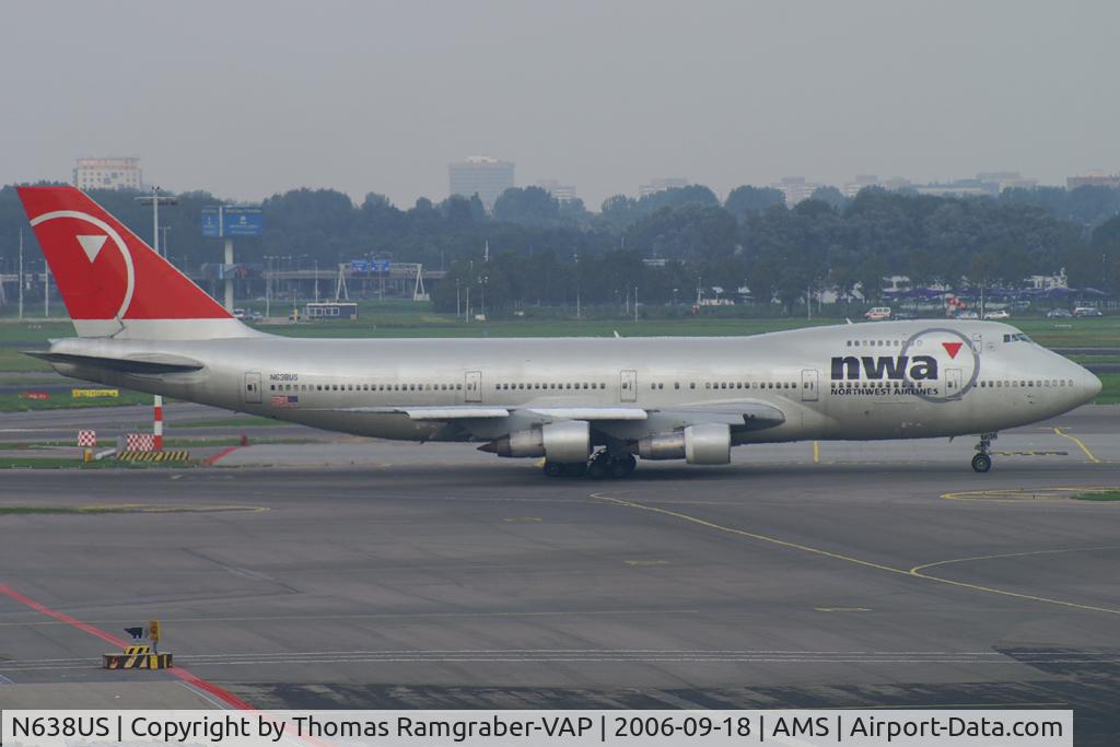 N638US, 1986 Boeing 747-251B C/N 23549, Northwest Airlines B747-200