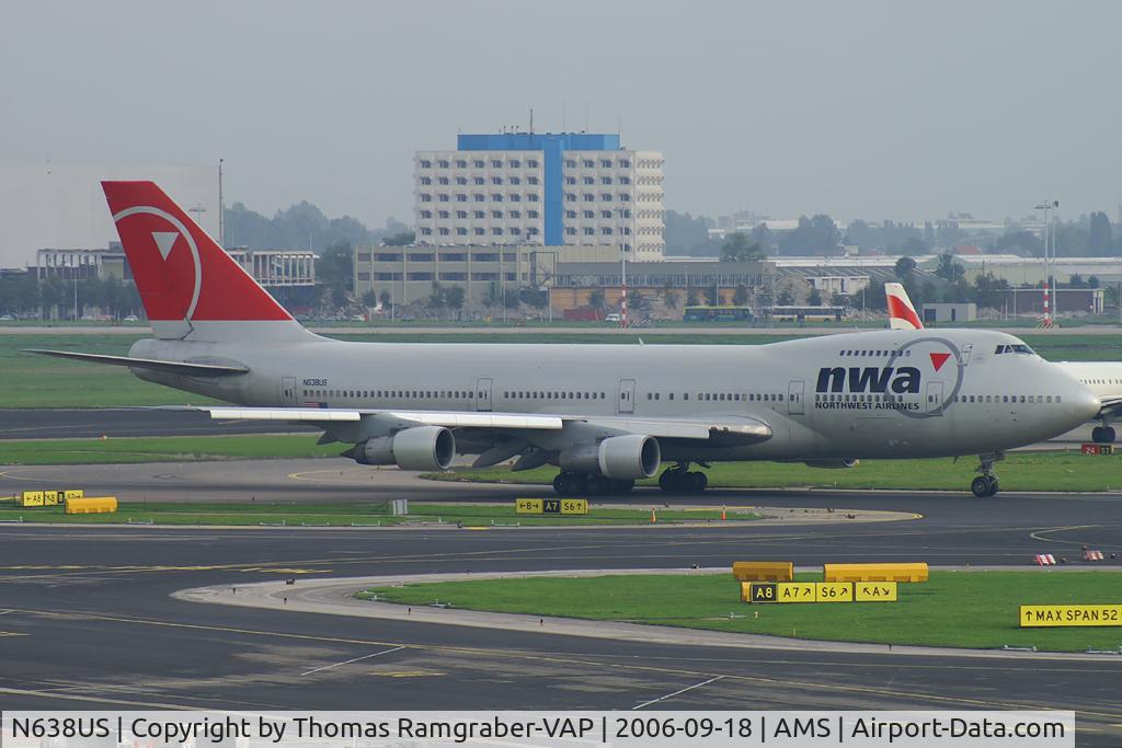 N638US, 1986 Boeing 747-251B C/N 23549, Northwest Airlines B747-200