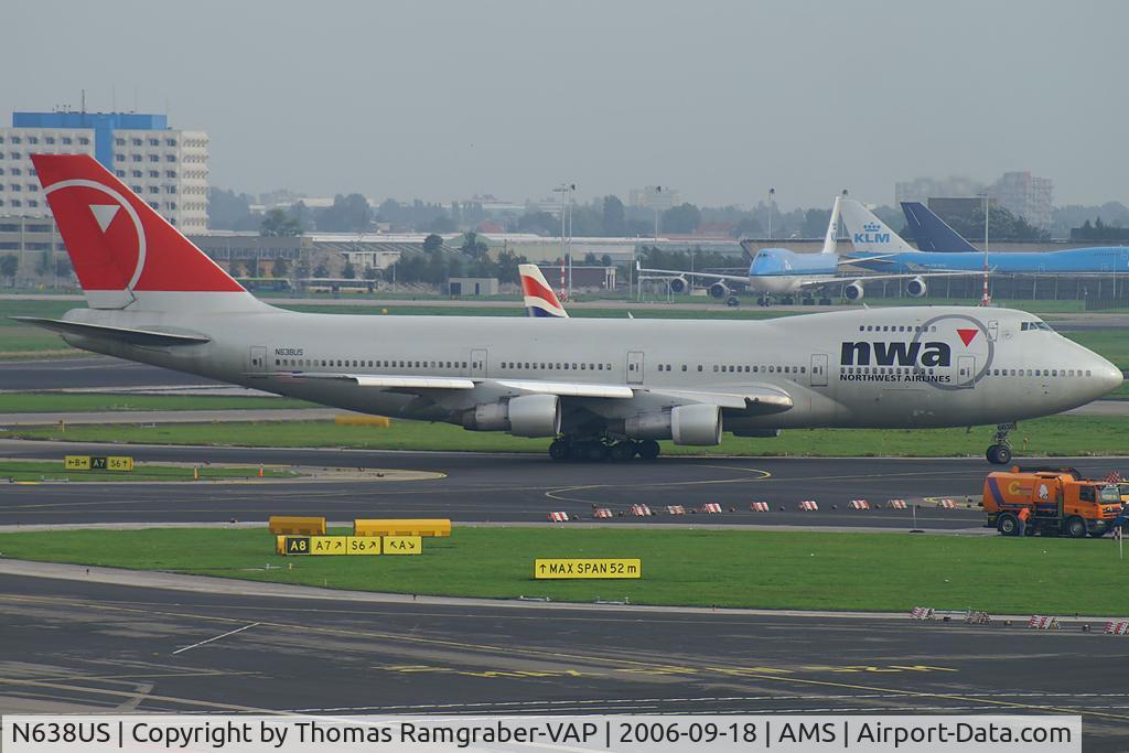 N638US, 1986 Boeing 747-251B C/N 23549, Northwest Airlines B747-200