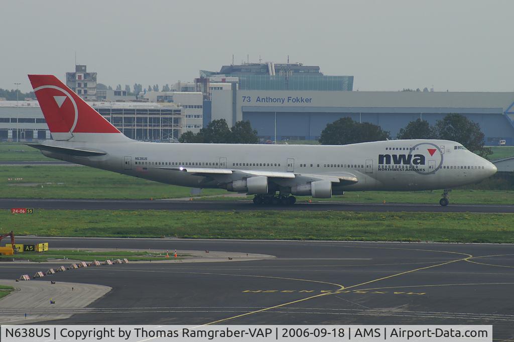 N638US, 1986 Boeing 747-251B C/N 23549, Northwest Airlines B747-200