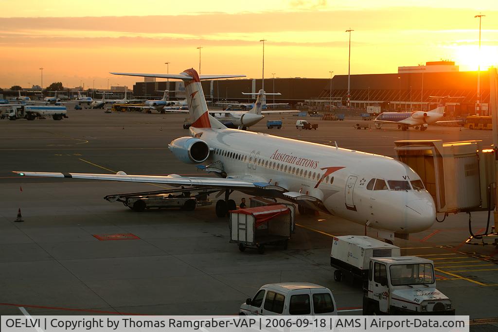 OE-LVI, 1993 Fokker 100 (F-28-0100) C/N 11468, Austrian Arrows Fokker 100