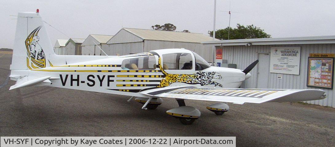 VH-SYF, 1976 American Aviation AA-5A Traveler C/N AA5A-0104, New paint scheme