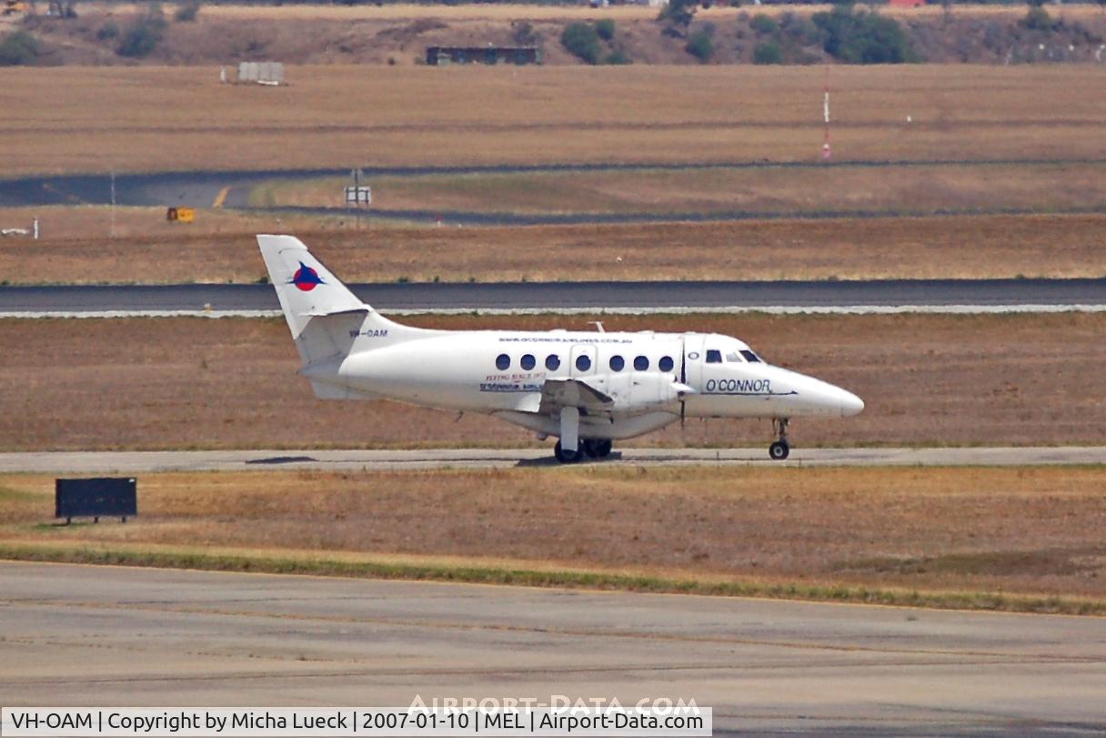 VH-OAM, 1989 British Aerospace Jetstream 3201 C/N 859, At Melbourne