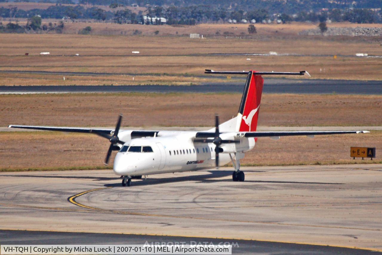VH-TQH, 2003 De Havilland Canada DHC-8-315Q Dash 8 C/N 597, Taxiing to the parking position