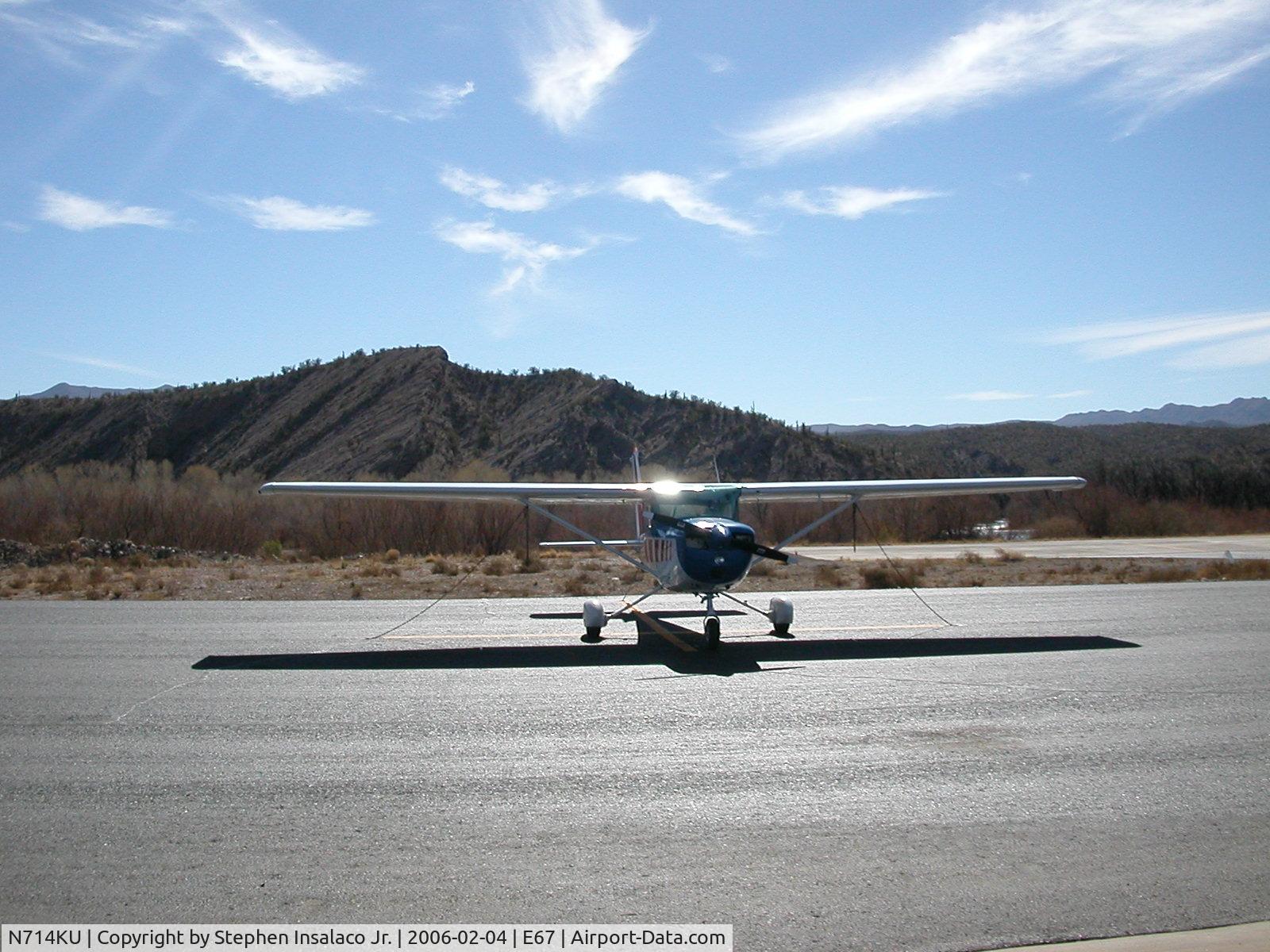 N714KU, 1977 Cessna 150M C/N 15079241, N714KU at Kearny Arizona (E67)