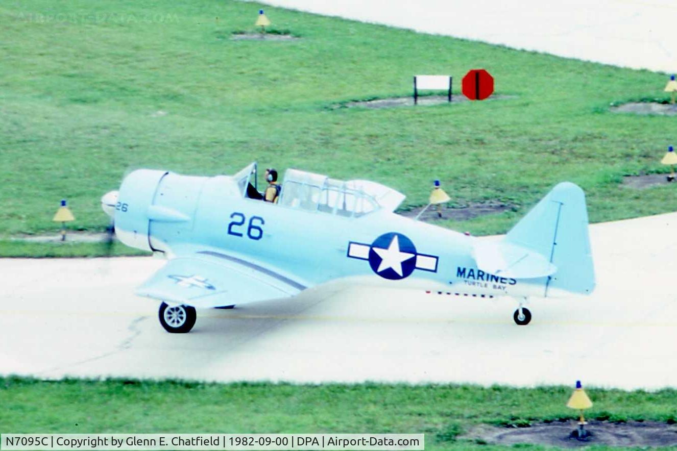 N7095C, North American AT-6D Texan C/N 42-84678, The old paint scheme