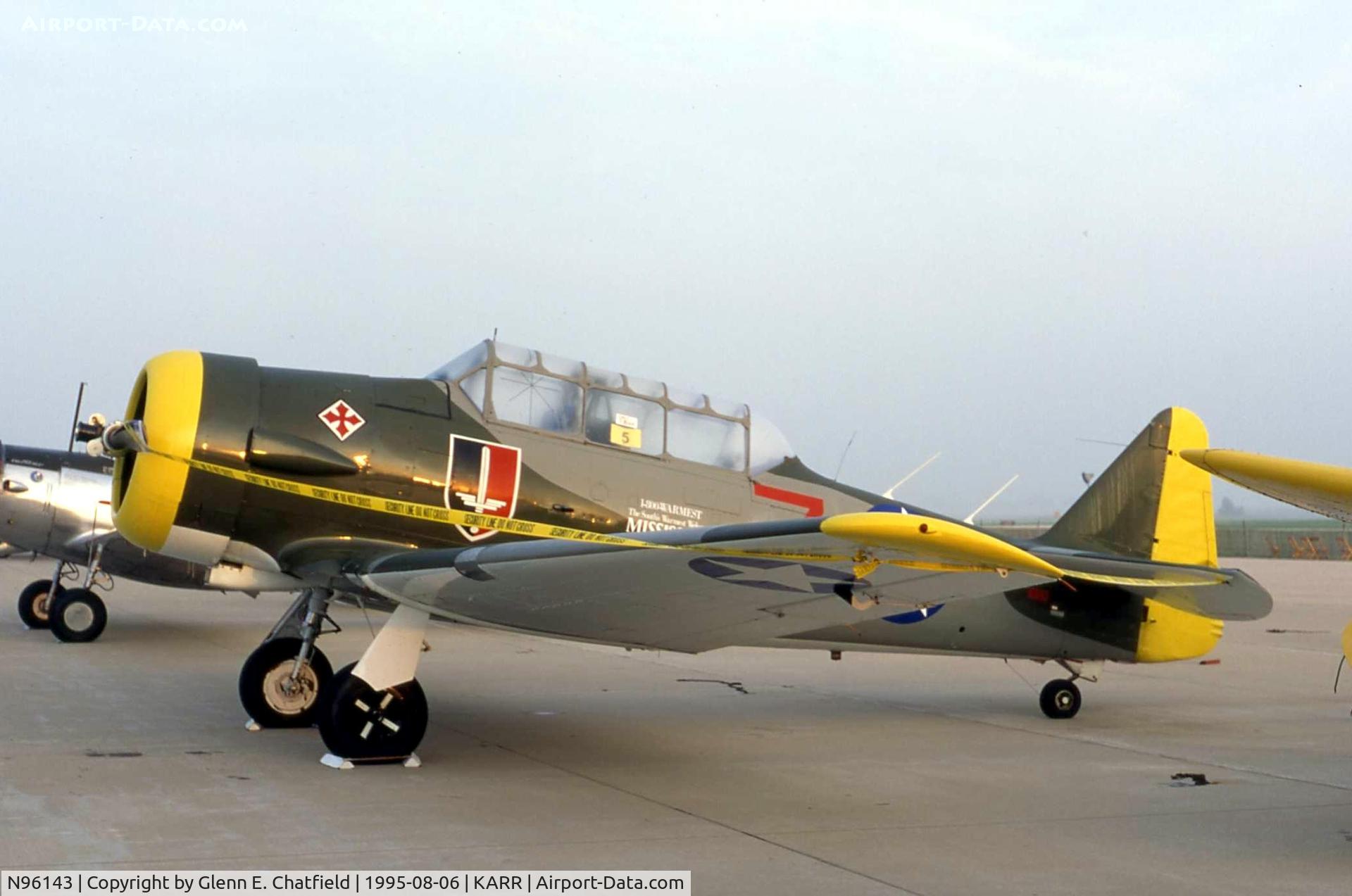 N96143, 1949 North American T-6G Texan C/N 168-54, At the fly in