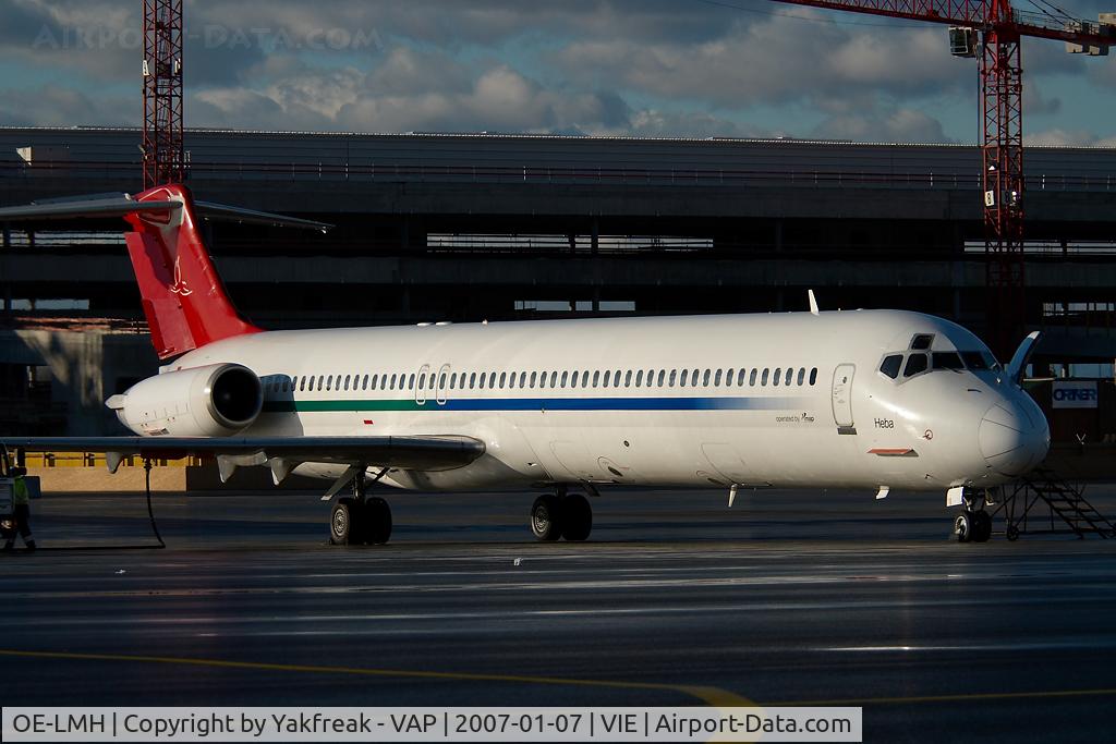 OE-LMH, 1990 McDonnell Douglas MD-83 (DC-9-83) C/N 49933, Map Jets MD80