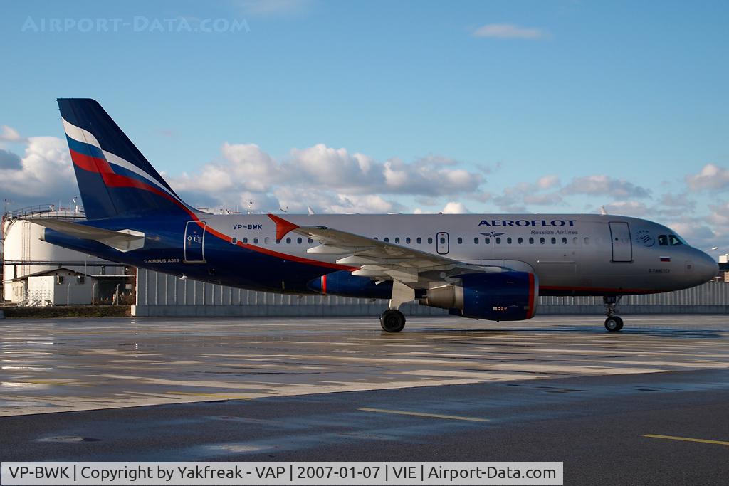 VP-BWK, 2004 Airbus A319-111 C/N 2222, Aeroflot Airbus 319
