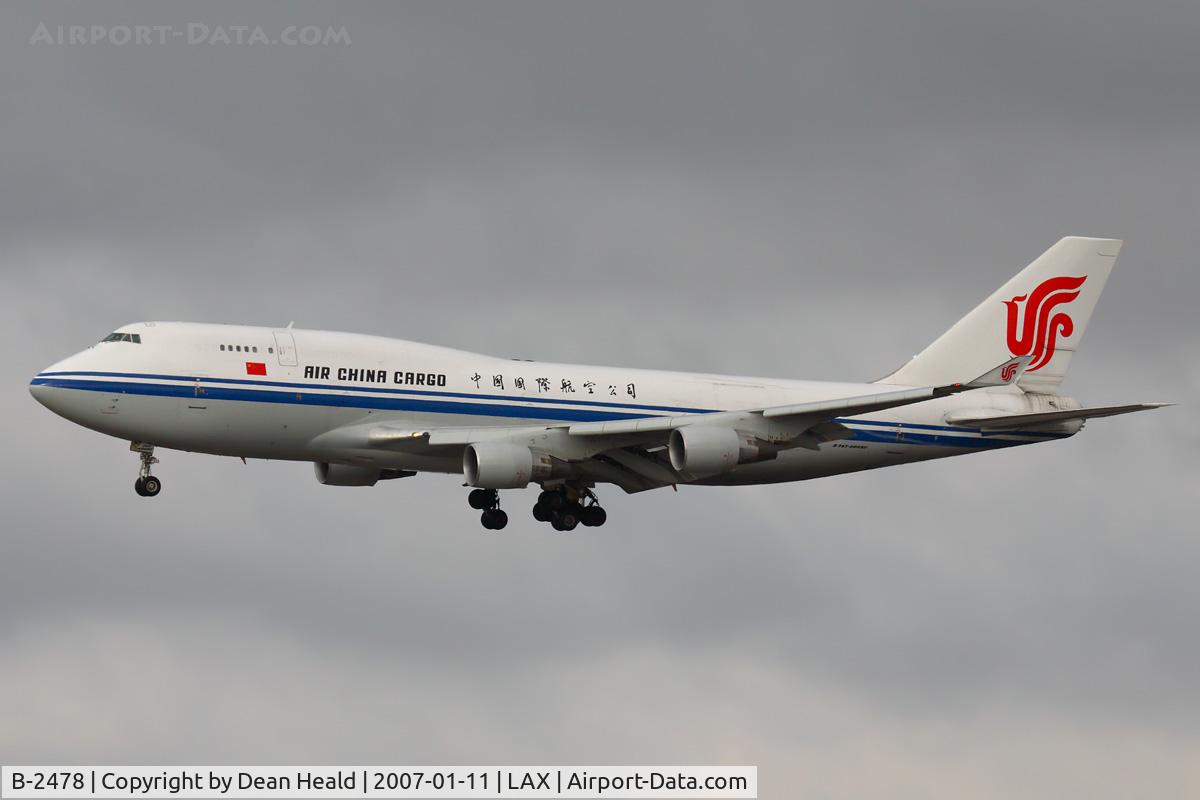 B-2478, 1991 Boeing 747-433M C/N 25075, Air China Cargo B-2478 on final approach to RWY 24R.