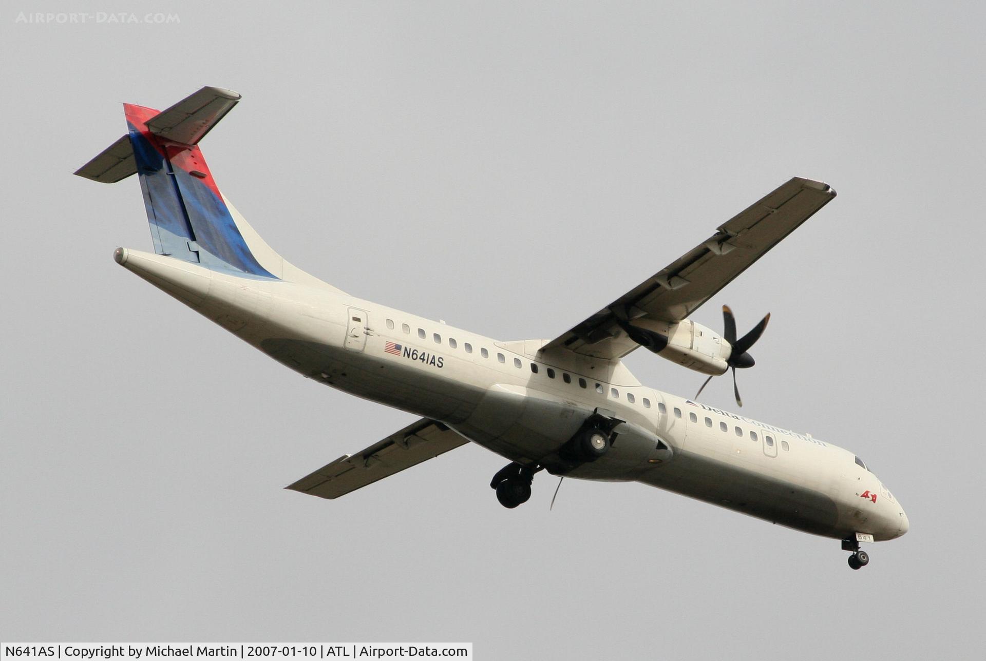 N641AS, 1994 ATR 72-212 C/N 387, Over the numbers of 9R