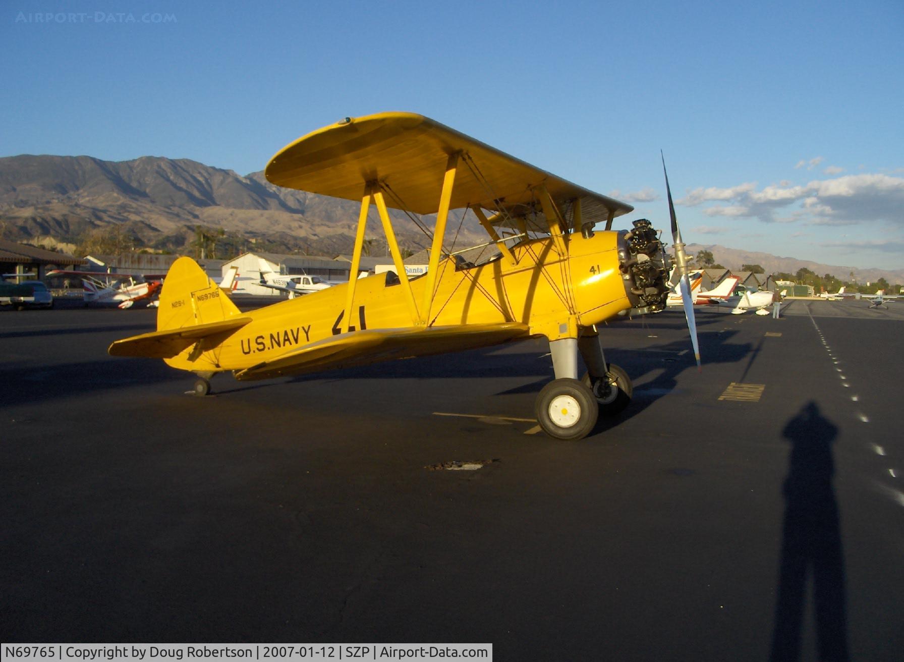 N69765, 1941 Boeing A75N1 (PT17) C/N 75-1044, 1941 Boeing Stearman A75N1 (PT-17 Kaydet) as Navy N2S-1, Continental W670 220 Hp