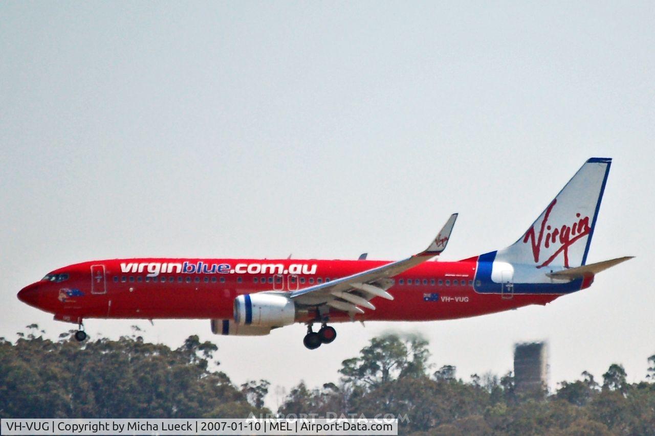 VH-VUG, 2006 Boeing 737-8FE C/N 34438, On finals