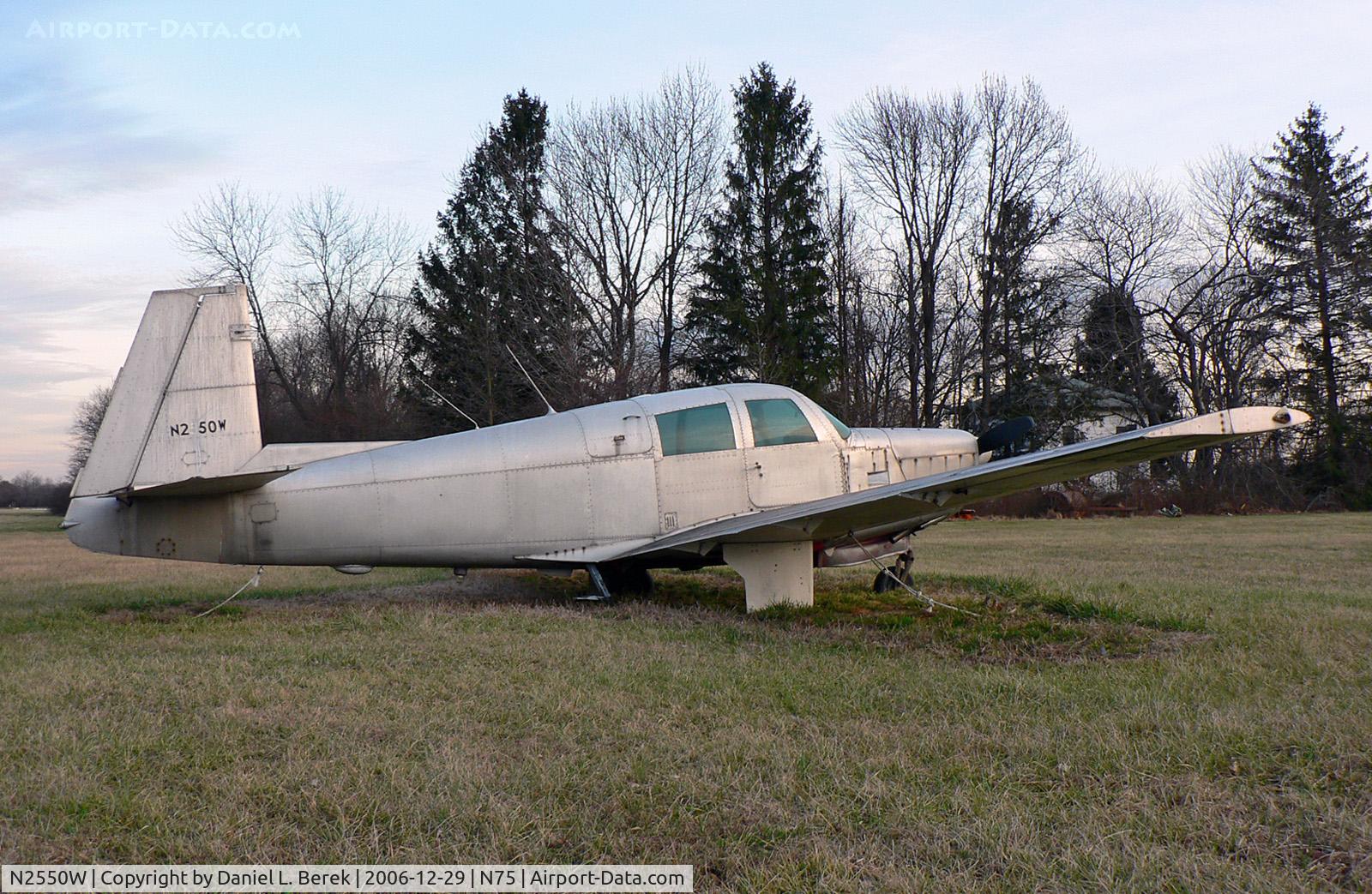 N2550W, 1965 Mooney M20C Ranger C/N 3264, This poor Mooney does not appear to have flown for a while.  The aircraft is owned by the manager of this little airport.  I am hoping the best for both.