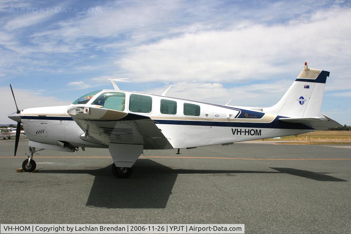 VH-HOM, 1978 Beech A36 Bonanza 36 C/N E-1414, Beech A36 Bonanza