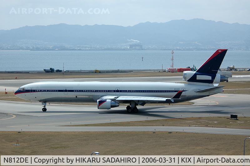 N812DE, 1996 McDonnell Douglas MD-11F C/N 48601, Fuel stop at KIX, ferry flight for converted to freighter.