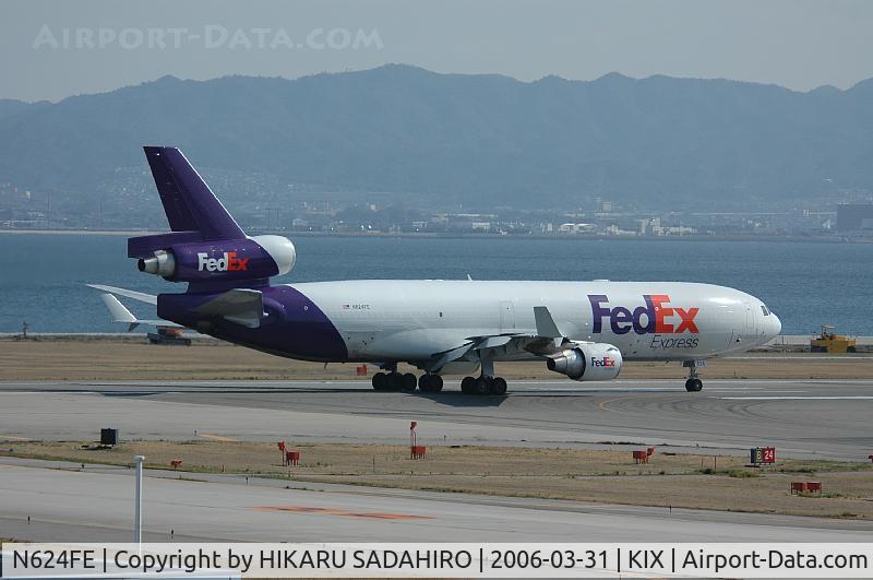 N624FE, 1990 McDonnell Douglas MD-11 C/N 48443, Regular visitor at KIX.