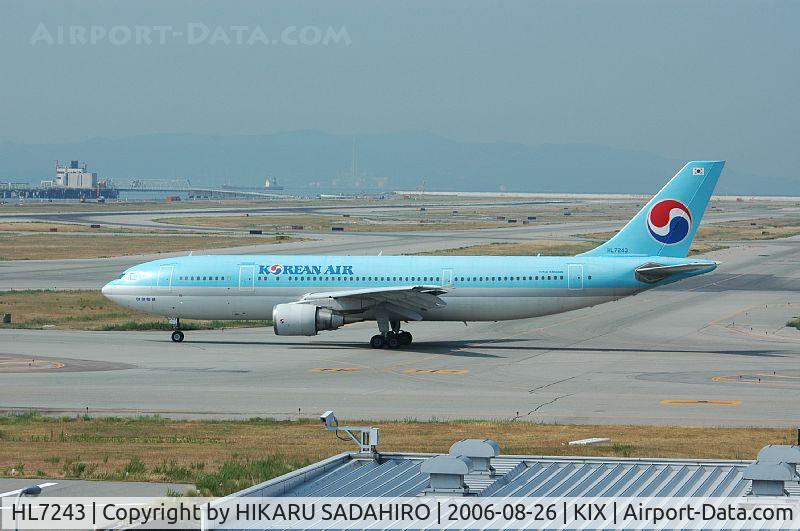 HL7243, 1993 Airbus A300B4-622R C/N 692, Taxi to RWY24 for take off.